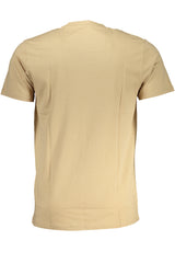 CAVALLI CLASS MEN'S SHORT SLEEVED T-SHIRT BEIGE