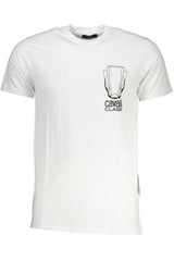 CAVALLI CLASS MEN'S SHORT SLEEVED T-SHIRT WHITE