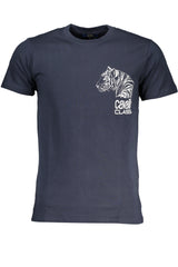 CAVALLI CLASS MEN'S SHORT SLEEVED T-SHIRT BLUE