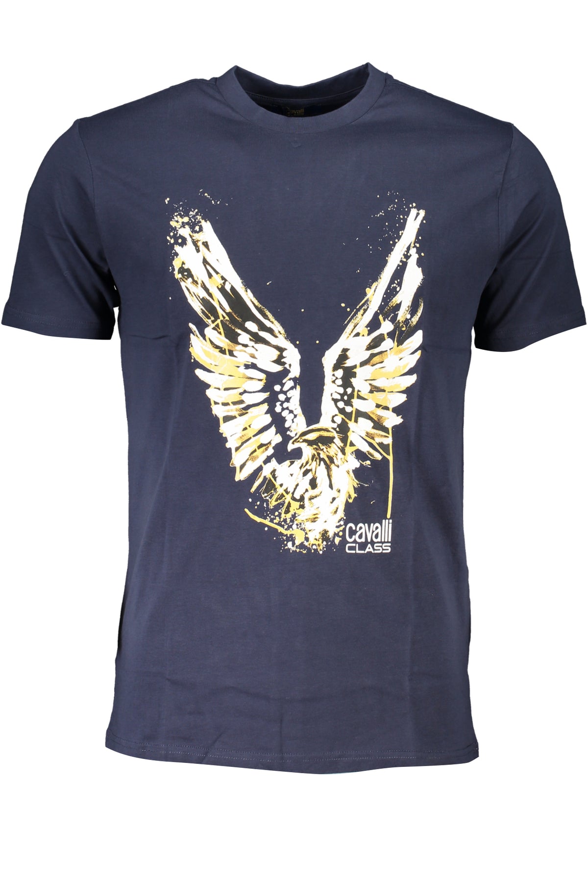 CAVALLI CLASS MEN'S SHORT SLEEVED T-SHIRT BLUE