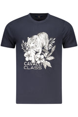 CAVALLI CLASS SHORT SLEEVE T-SHIRT MEN BLUE