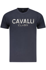 CAVALLI CLASS SHORT SLEEVE T-SHIRT MEN BLUE