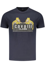 CAVALLI CLASS SHORT SLEEVE T-SHIRT MEN BLUE