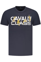 CAVALLI CLASS SHORT SLEEVE T-SHIRT MEN BLUE