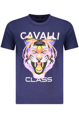 CAVALLI CLASS SHORT SLEEVE T-SHIRT MEN BLUE