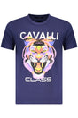 CAVALLI CLASS SHORT SLEEVE T-SHIRT MEN BLUE
