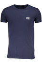 CAVALLI CLASS MEN'S SHORT SLEEVED T-SHIRT BLUE