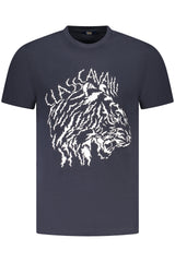 CAVALLI CLASS SHORT SLEEVE T-SHIRT MEN BLUE