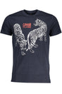 CAVALLI CLASS MEN'S SHORT SLEEVED T-SHIRT BLUE