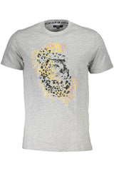 CAVALLI CLASS SHORT SLEEVE T-SHIRT MEN GREY