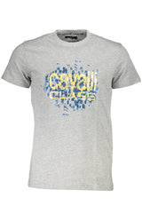 CAVALLI CLASS SHORT SLEEVE T-SHIRT MEN GREY