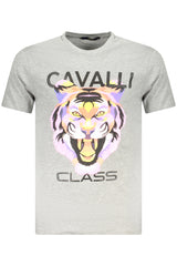 CAVALLI CLASS SHORT SLEEVE T-SHIRT MEN GREY