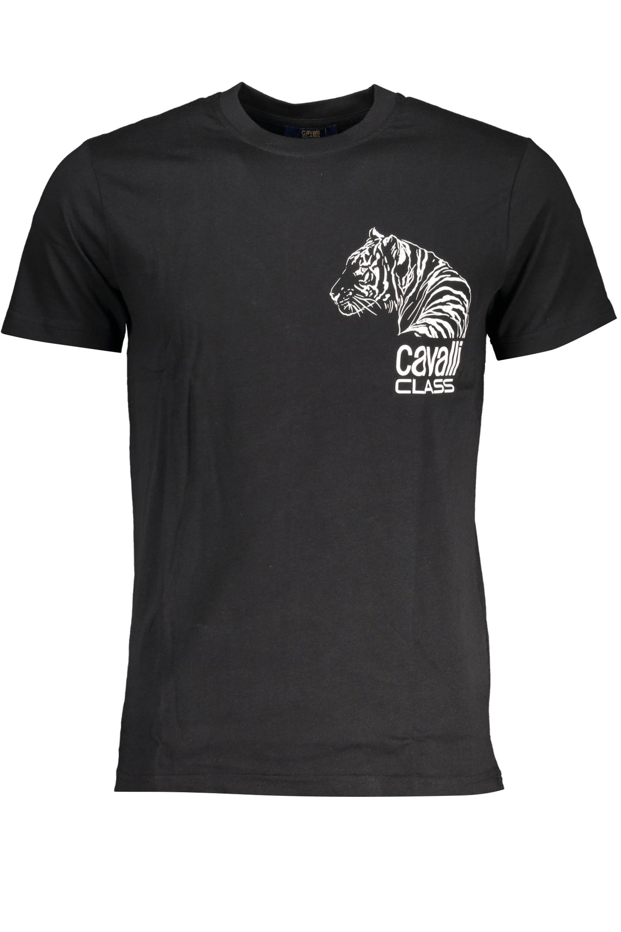 CAVALLI CLASS MEN'S SHORT SLEEVE T-SHIRT BLACK