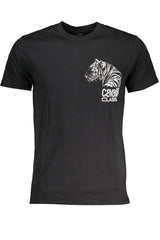 CAVALLI CLASS MEN'S SHORT SLEEVE T-SHIRT BLACK