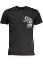 CAVALLI CLASS MEN'S SHORT SLEEVE T-SHIRT BLACK