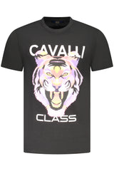 CAVALLI CLASS SHORT SLEEVE T-SHIRT MEN BLACK