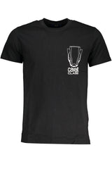 CAVALLI CLASS MEN'S SHORT SLEEVE T-SHIRT BLACK