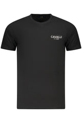 CAVALLI CLASS SHORT SLEEVE T-SHIRT MEN BLACK