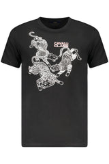 CAVALLI CLASS SHORT SLEEVE T-SHIRT MEN BLACK