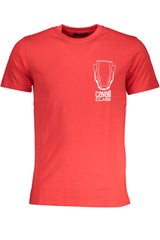 CAVALLI CLASS MEN'S SHORT SLEEVE T-SHIRT RED