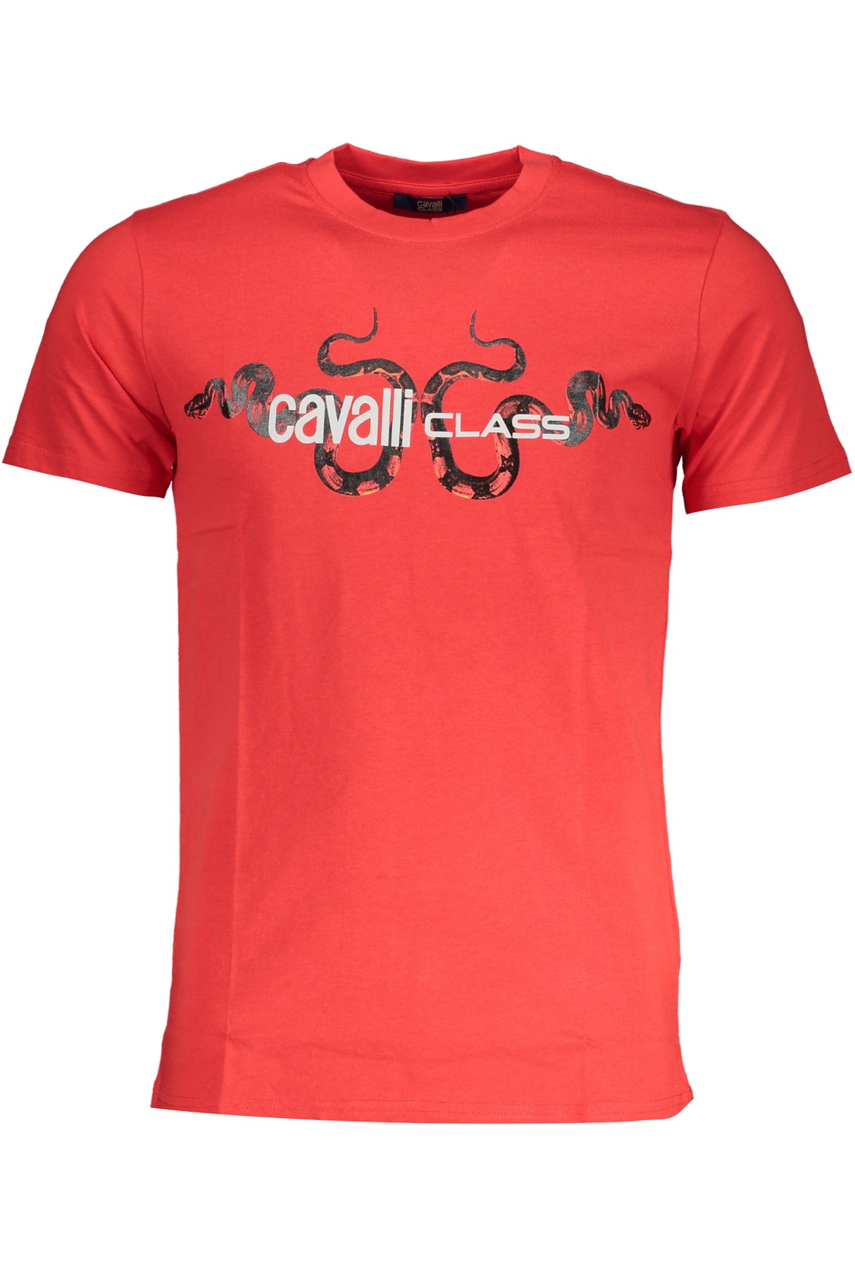 CAVALLI CLASS MEN'S SHORT SLEEVE T-SHIRT RED