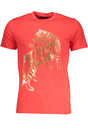 CAVALLI CLASS MEN'S SHORT SLEEVE T-SHIRT RED