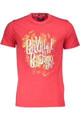 CAVALLI CLASS SHORT SLEEVE T-SHIRT MEN RED