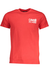 CAVALLI CLASS MEN'S SHORT SLEEVE T-SHIRT RED