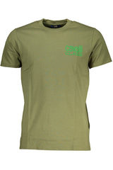 CAVALLI CLASS GREEN MEN'S SHORT SLEEVED T-SHIRT