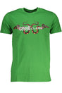 CAVALLI CLASS GREEN MEN'S SHORT SLEEVED T-SHIRT