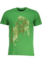 CAVALLI CLASS GREEN MEN'S SHORT SLEEVED T-SHIRT