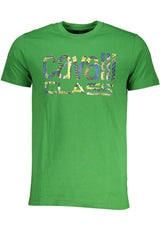 CAVALLI CLASS GREEN MEN'S SHORT SLEEVED T-SHIRT