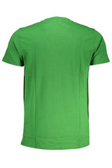 CAVALLI CLASS GREEN MEN'S SHORT SLEEVED T-SHIRT