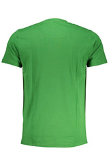 CAVALLI CLASS GREEN MEN'S SHORT SLEEVED T-SHIRT