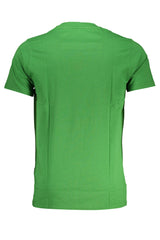 CAVALLI CLASS GREEN MEN'S SHORT SLEEVED T-SHIRT