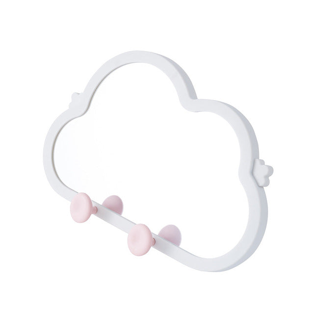 Cute Cartoon Cloud Wall Mounted Makeup Mirror