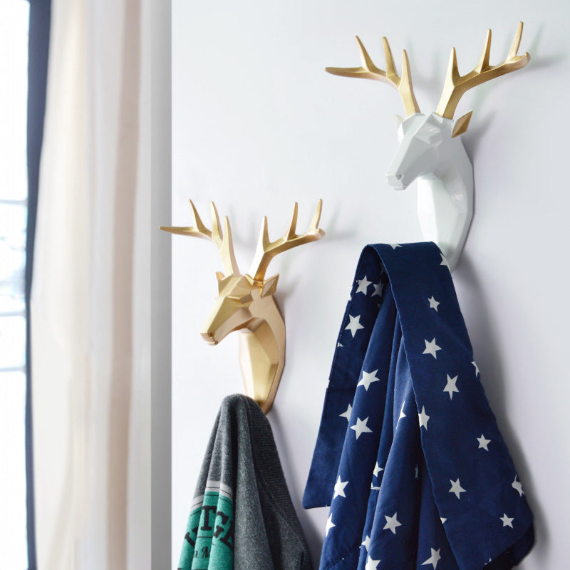 Nordic Fawn Wall Hanging Coat Hook for Home Storage
