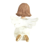 Resin Angel Ornaments Holding Heart for Home Decor