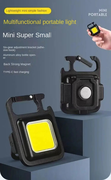 Portable Keychain COB Camping Light - Multifunctional Mini