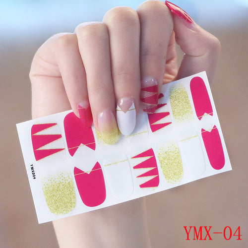 Gummed Nail Stickers for Creative Nail Art