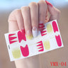Gummed Nail Stickers for Creative Nail Art