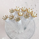New Style Eyelash Extension Brush with Diamond Crown Design