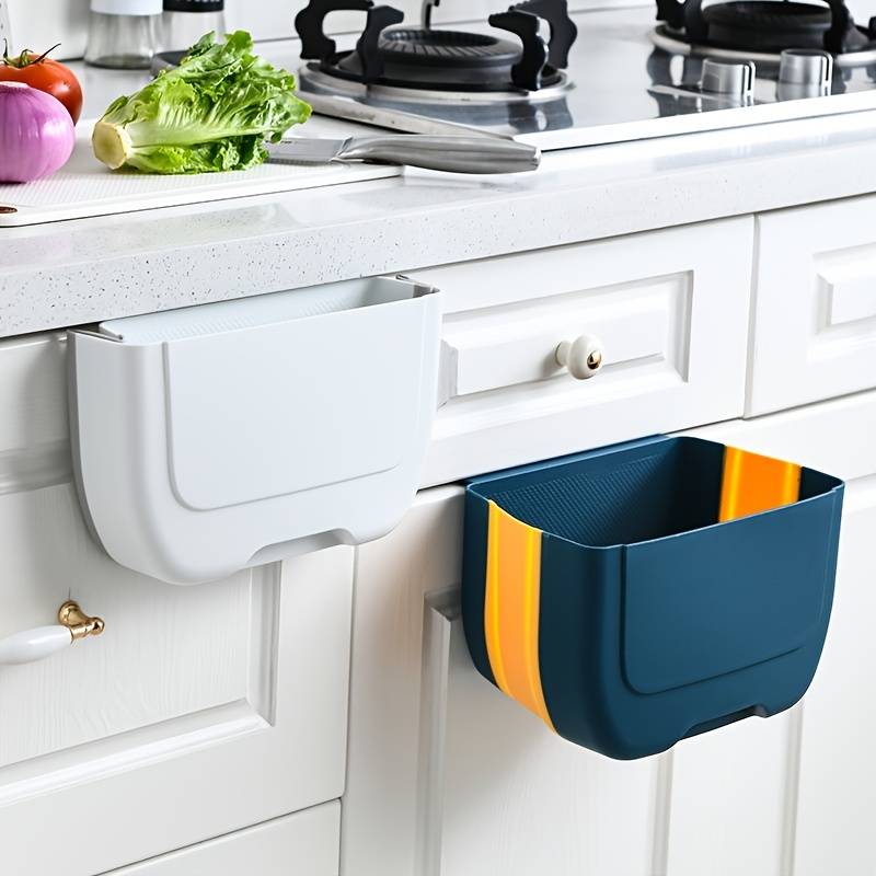 Wall-Mounted Kitchen Trash Can and Storage Bin (1pc)