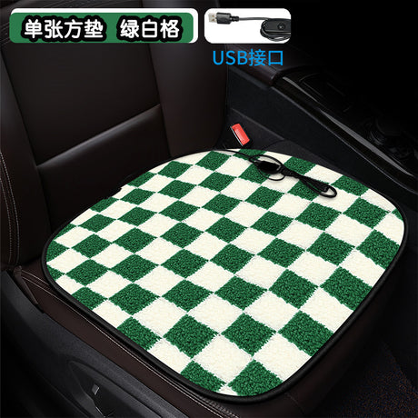 Heated Square Car Seat Cushion for Winter Decor