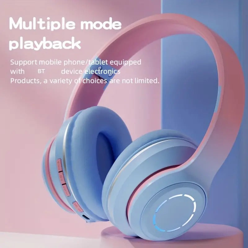 Premium Wireless Stereo Headphones with LED Lights