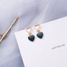 Trendy Blue Gray Geometric Earrings - Fashionable Accessory