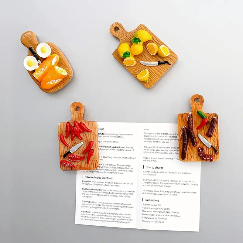 10pc Funny Food Style Fridge Magnets for Home Decor