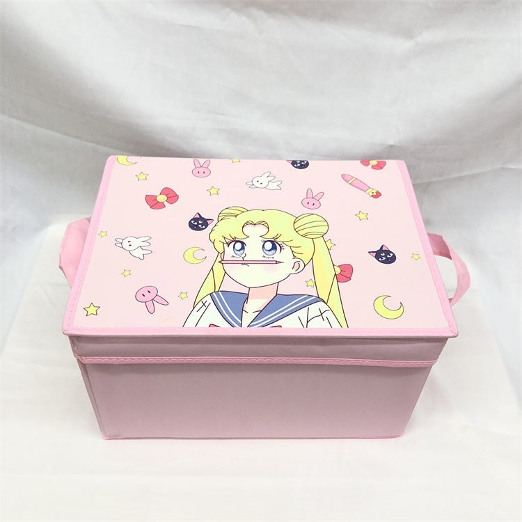 Cute Girl Drawer Organizer for Dorm Stationery Storage
