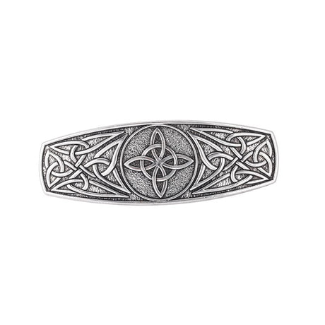 TEAMER Fashion Vintage Celtic Knot Hair Clip Metal Barrettes Pattern Engraved Headwear Witches Knot Hair Accessories for Women