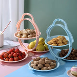 Sunshine Face Folding Fruit Plate and Snack Rack Organizer